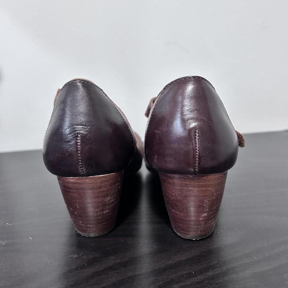 Comfortiva Alora Leather Mary Jane Brown Patchwork Women's size 8.5 - Picture 4 of 9
